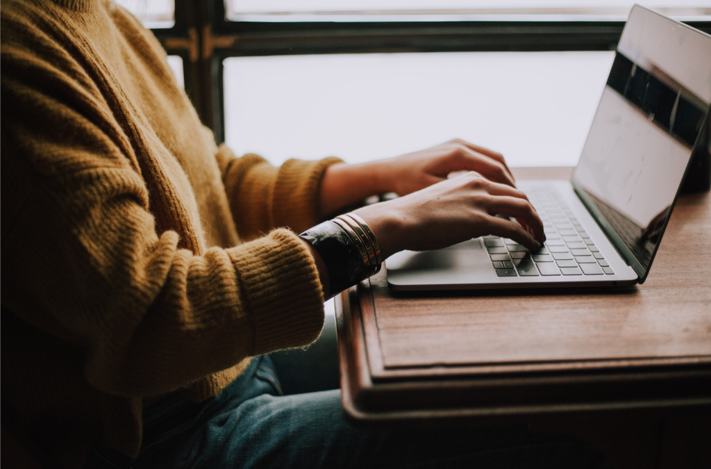 person typing on computer. IBM’s Watsonx.ai Becomes ChatGPT's AI Rival