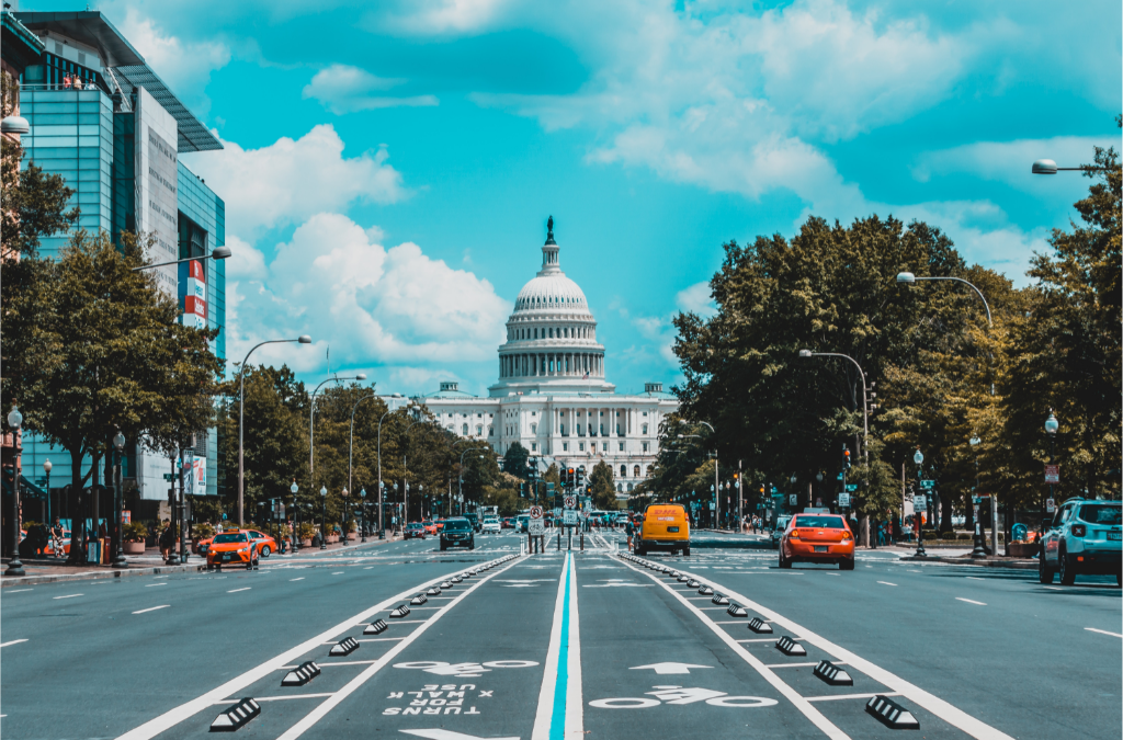 capitol building and stretch of busy dc street federal regulations on ai