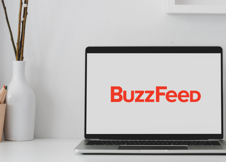 Buzzfeed’s Artificial Intelligence buzzfeed logo laptoo
